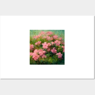 Dreamy fields of azaleas II Posters and Art